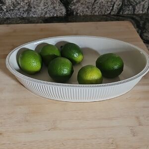 White Oval Serving Dish